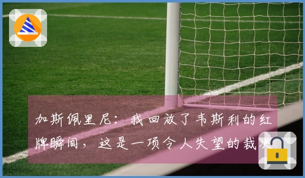 加斯佩里尼：我回放了韦斯利的红牌瞬间，这是一项令人失望的裁决